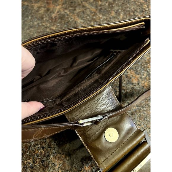 Vintage Unique Brown Handbag - Picture 3 of 6